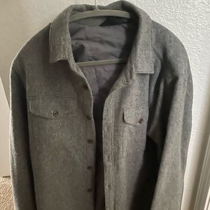 Northface men’s lined shirt / jacket button up